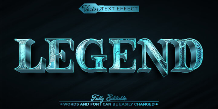 Shiny Legend Editable Text Effect Template