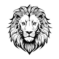 lion head vector