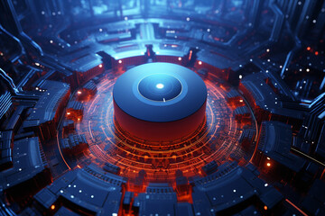 3d quantum technology background