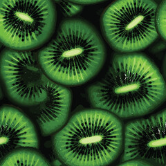 Seamless Colorful kiwi Pattern. Seamless pattern of kiwi in colorful style. Add color to your digital project with our pattern!