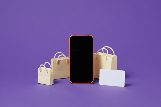 Business ecommerce or online shopping concepts with smartphone