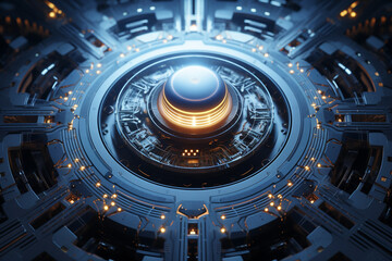 3d quantum technology background