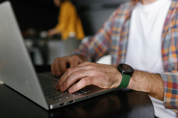 Laptop digital anonymous home technology casual