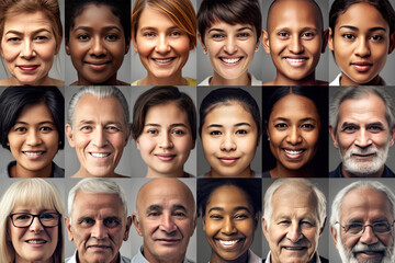 Capturing the Essence of Diversity: Smiling Individuals Representing Multiracial and Inter-generational Groups in a Composite Portrait