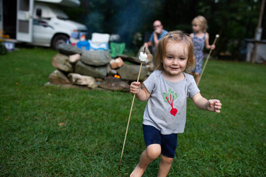 Kids first camping trip