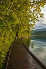 Lake Bled Reflections and Triglav National Park, Spring Season Photo, Julian Alps Bled, Slovenia