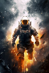 astronaut in space