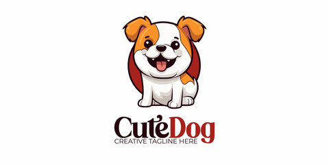 Enhance Your Advertisement: Cartoon Dog Illustration for Petshop and Vet Clinic Promotions