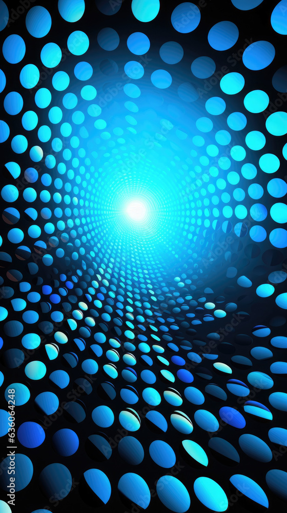Poster a pattern of light and dark circles that get larger and lighter from one corner of the image to the 