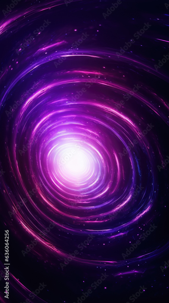 Poster a swirling mesmerizing pattern of light and dark that seems to float endlessly in an infinite loop a