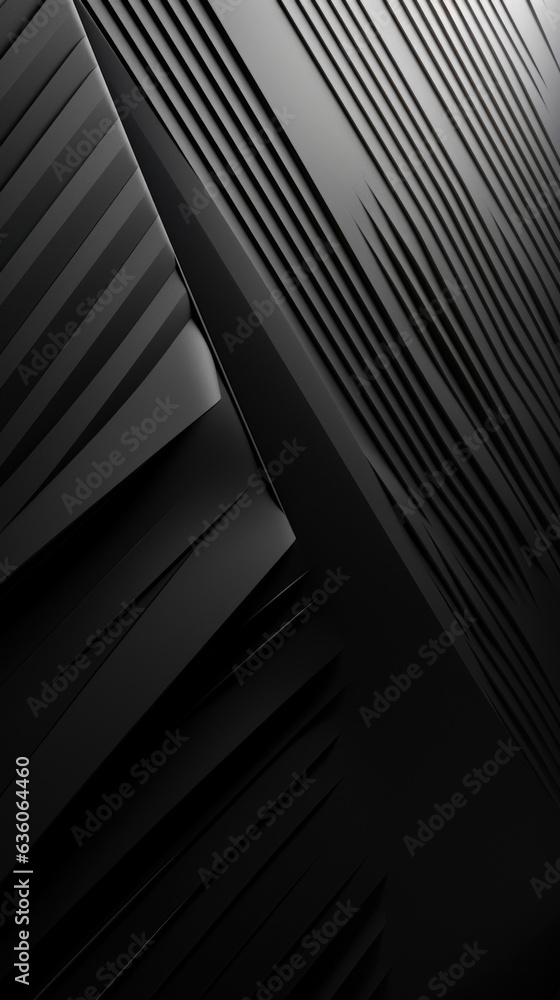 Poster using geometric lines to create a patterned effect on the surface that evokes a textured look. abstr