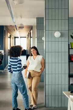 Two Female Colleagues in Office 