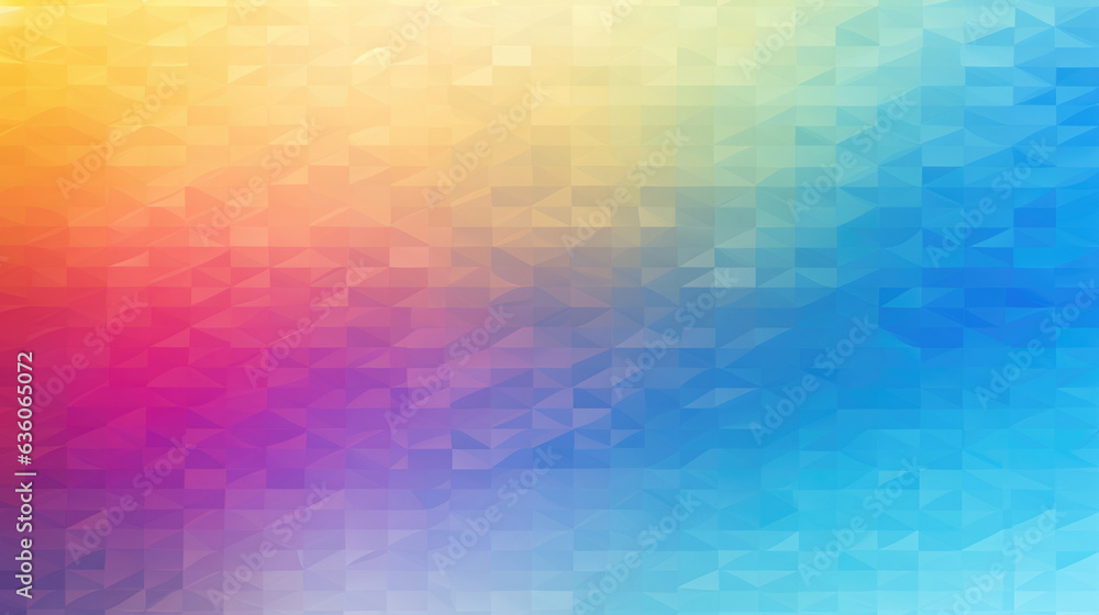 Poster a pixelated gradient overlay that creates an overlapping spectrum of bright colors. abstract wallpap