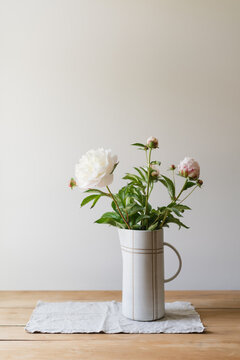 Fresh picked peonies 