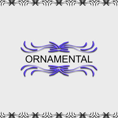 Fototapeta premium Text border, ornate frame, and can for border in the form of vector illustration