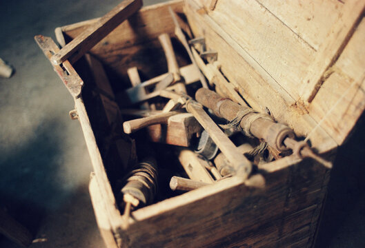 Old style woodworking tools
