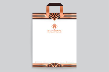Creative and professional shopping bag template