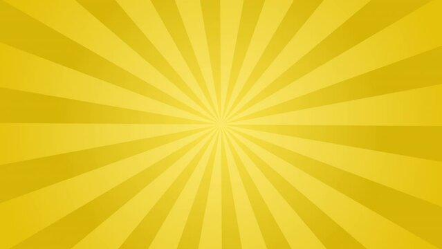 Set of turning sun beam loop 4K background, including two color patterns.