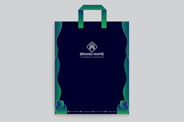 Corporate shopping bag template