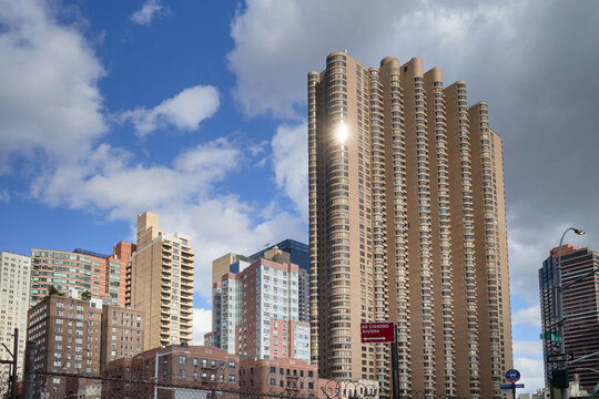 Tall apartment buildings in Queens, New York City