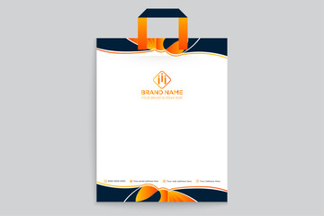 Simple shopping bag template