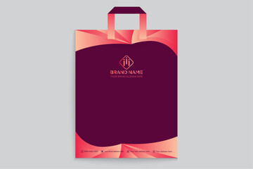 Creative and professional shopping bag template