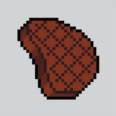 Pixel art illustration Steak. Pixelated Steak. Steak meat food icon pixelated
for the pixel art game and icon for website and video game. old school retro.