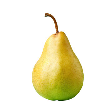 Ripened pear transparent background