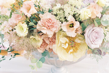 flower arrangement on film