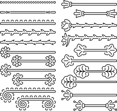 Brushes / Pinceles Prehisp&aacute;nicos 4 - Floral