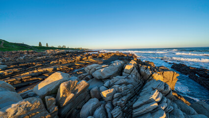 Scenic coastal landscape at Schoenmakerskop, Port Elizabeth, South Africa