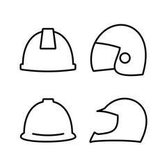 Helmet icon vector. safety helmet icon