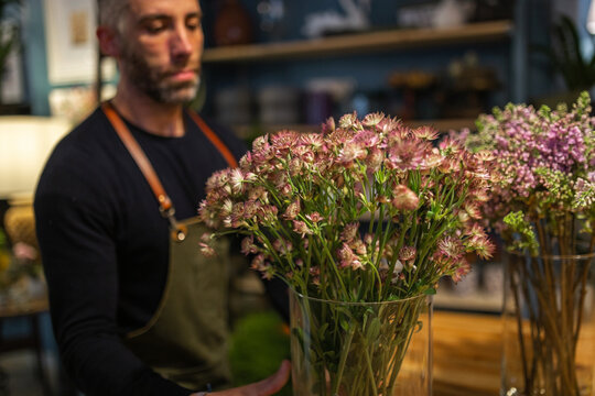 florist in a flower shop