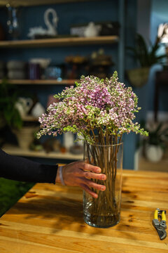 florist in a flower shop