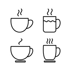 Obraz premium Cup coffee icon vector. coffee cup icon. mug