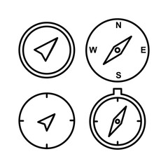 Compass icon vector. navigation icon