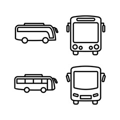 Bus icon vector. bus vector icon