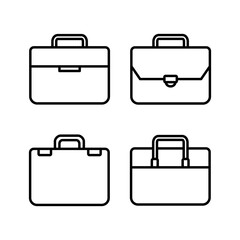 Briefcase icon vector. Portfolio vector icon. suitcase icon