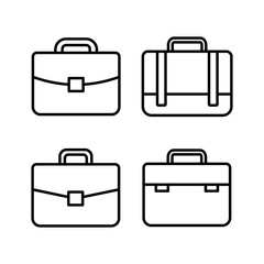 Briefcase icon vector. Portfolio vector icon. suitcase icon