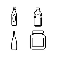 bottle icon vector. bottle icon in trendy flat design