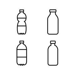 bottle icon vector. bottle icon in trendy flat design