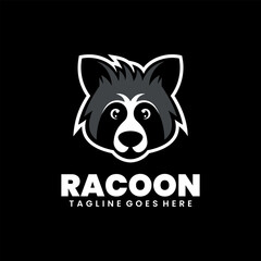 racoon mascot logo design
