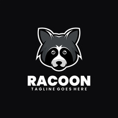 racoon mascot logo design