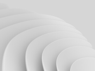 White abstract waves background