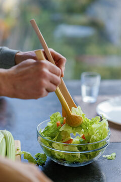 Anonymous mix salad culinary prepare homemade seasonal cabbage 