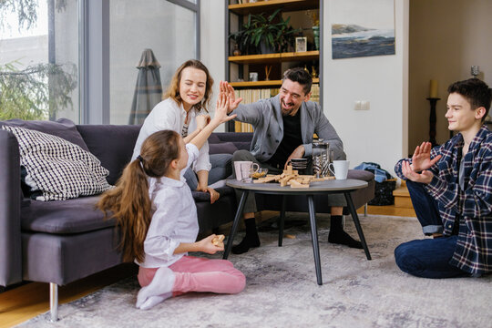 Family gathering close-knit board game home support 