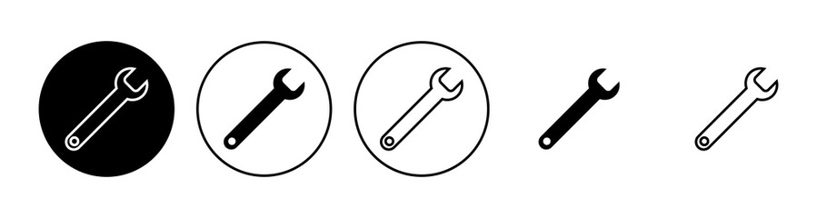 Wrench icon set. repair icon vector. tools icon vector