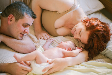 Milestone in Lives of Young Couple The Birth of Their First Child.