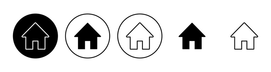 House icon set. Home icon vector