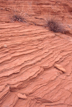 Sandstone layers and patterns Monument Valley Arizona